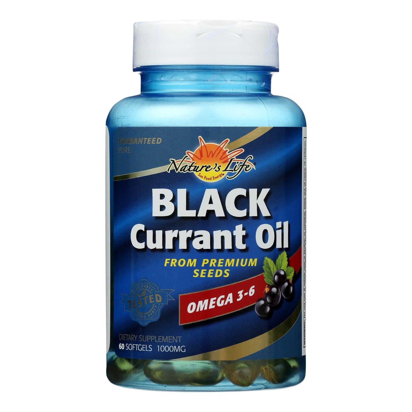 Health From The Sun Black Currant Oil Dietary Supplement - 1 Each - 60 Sgel