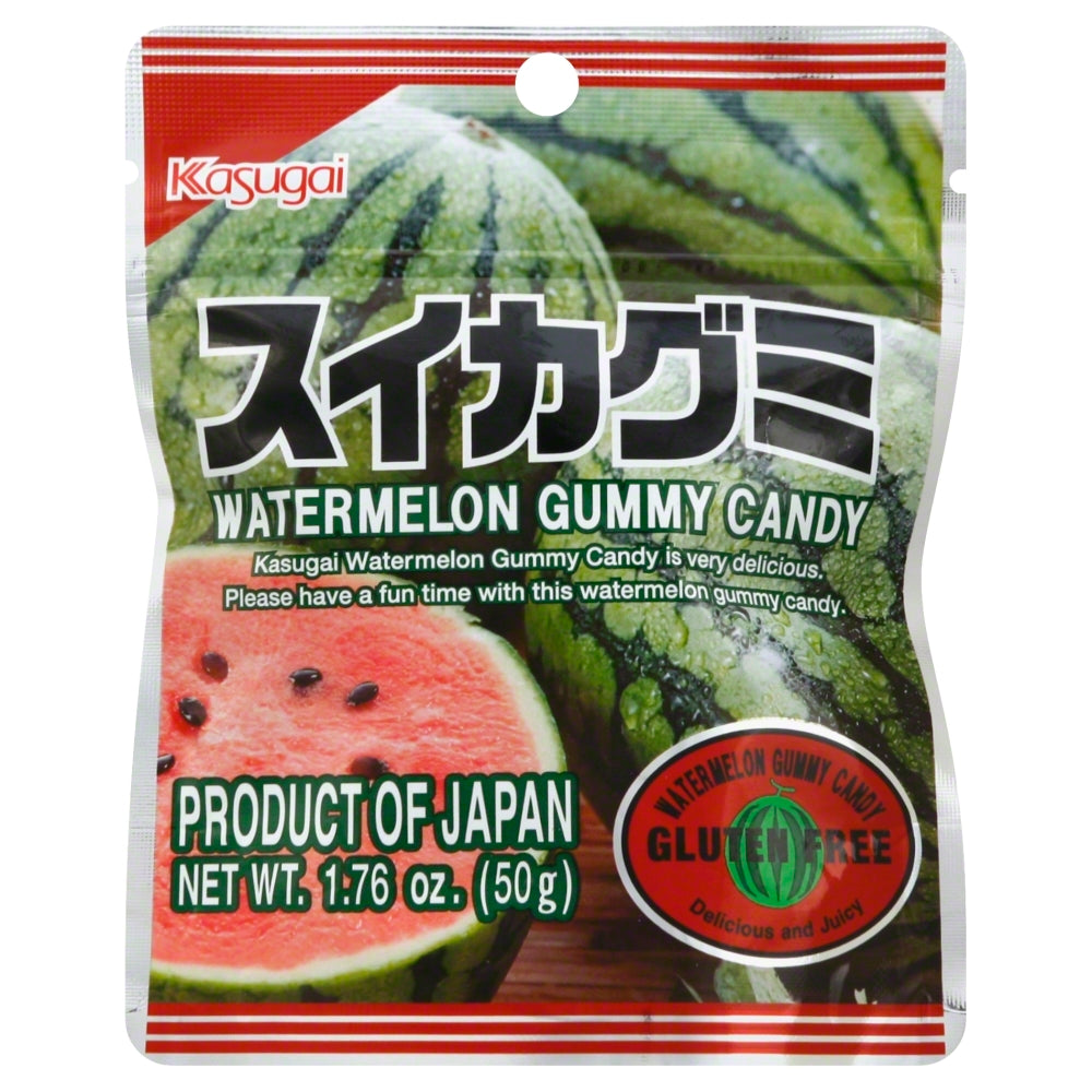 Kasugai Gummy Watermelon - Case of 12 - 1.76 oz