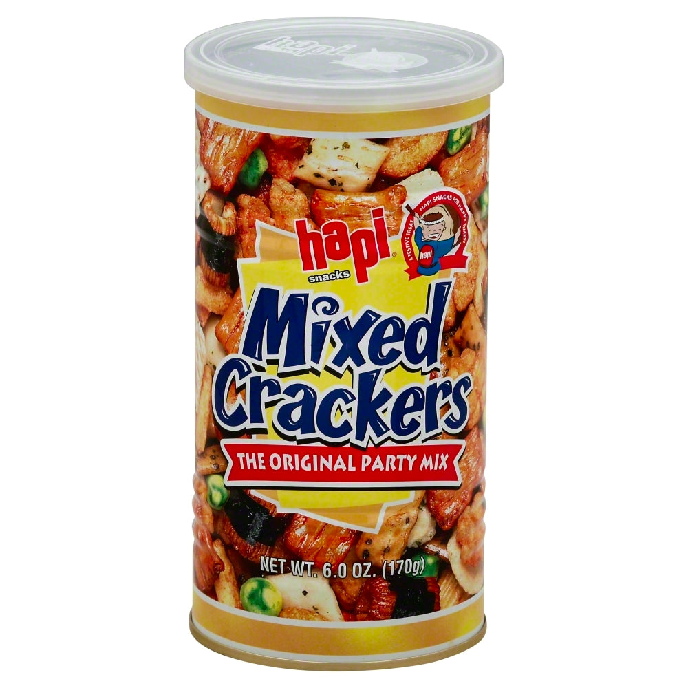 Hapi Cracker Mixed Can - Case of 12 - 6 oz