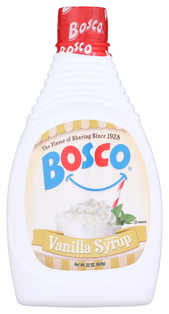 Bosco Vanilla Syrup - Case of 12 - 22 oz