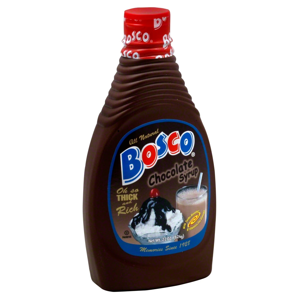 The Original Bosco Chocolate Syrup - Case of 12 - 22 OZ