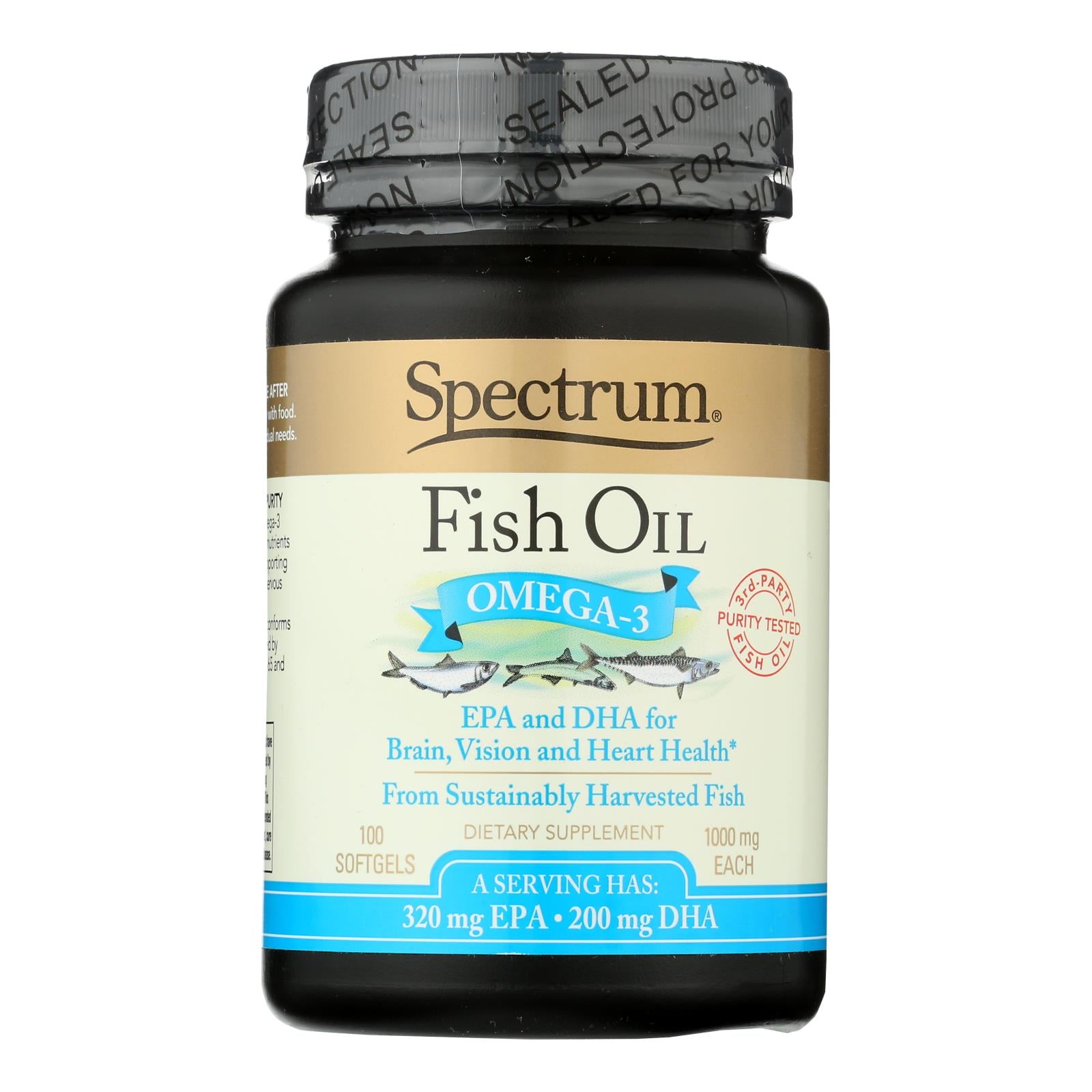 Spectrum Essentials Omega-3 Fish Oil Dietary Supplement - 1 Each - 100 Cap