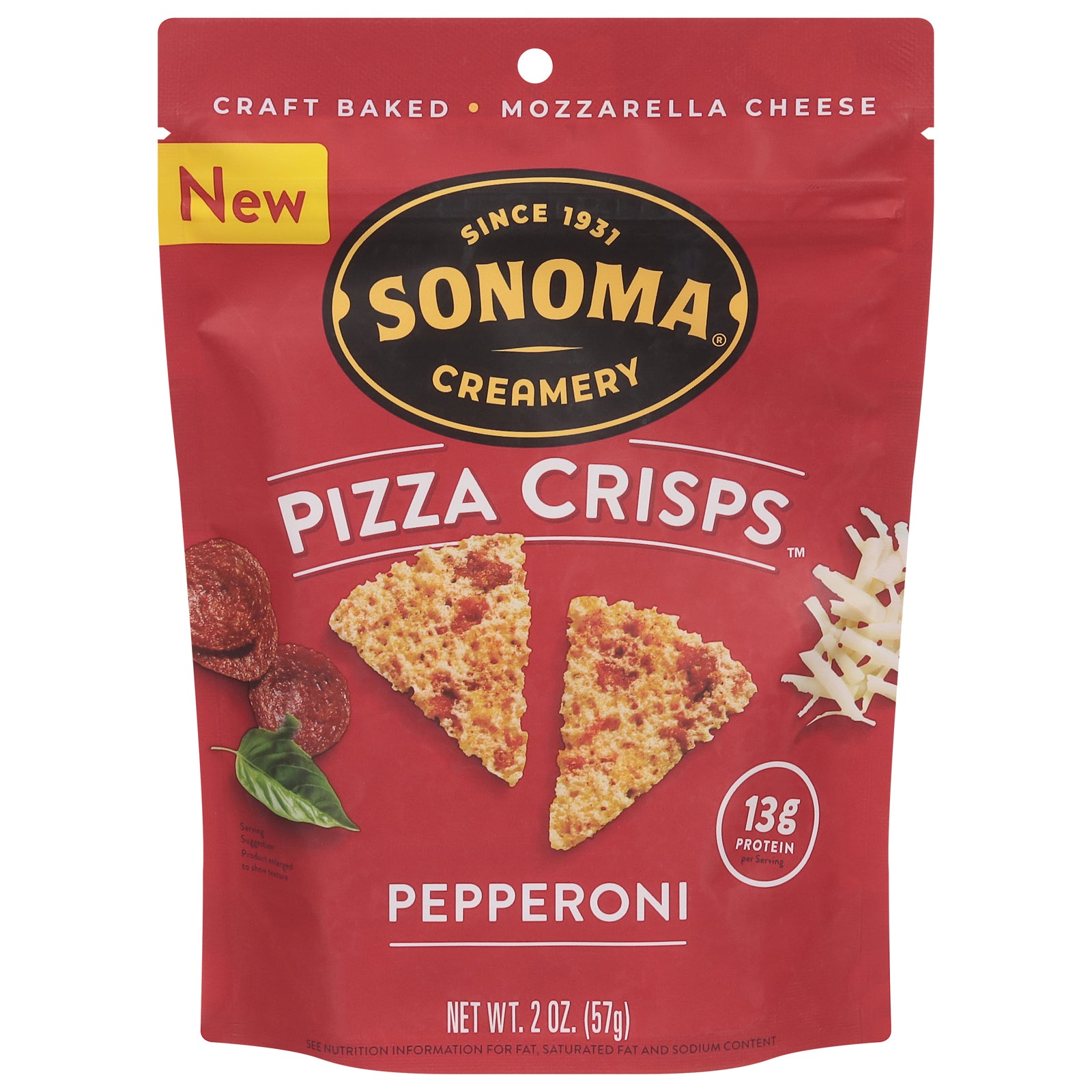Sonoma Creamery - Crisps Pizza Pepperoni - CS of 6-2 OZ