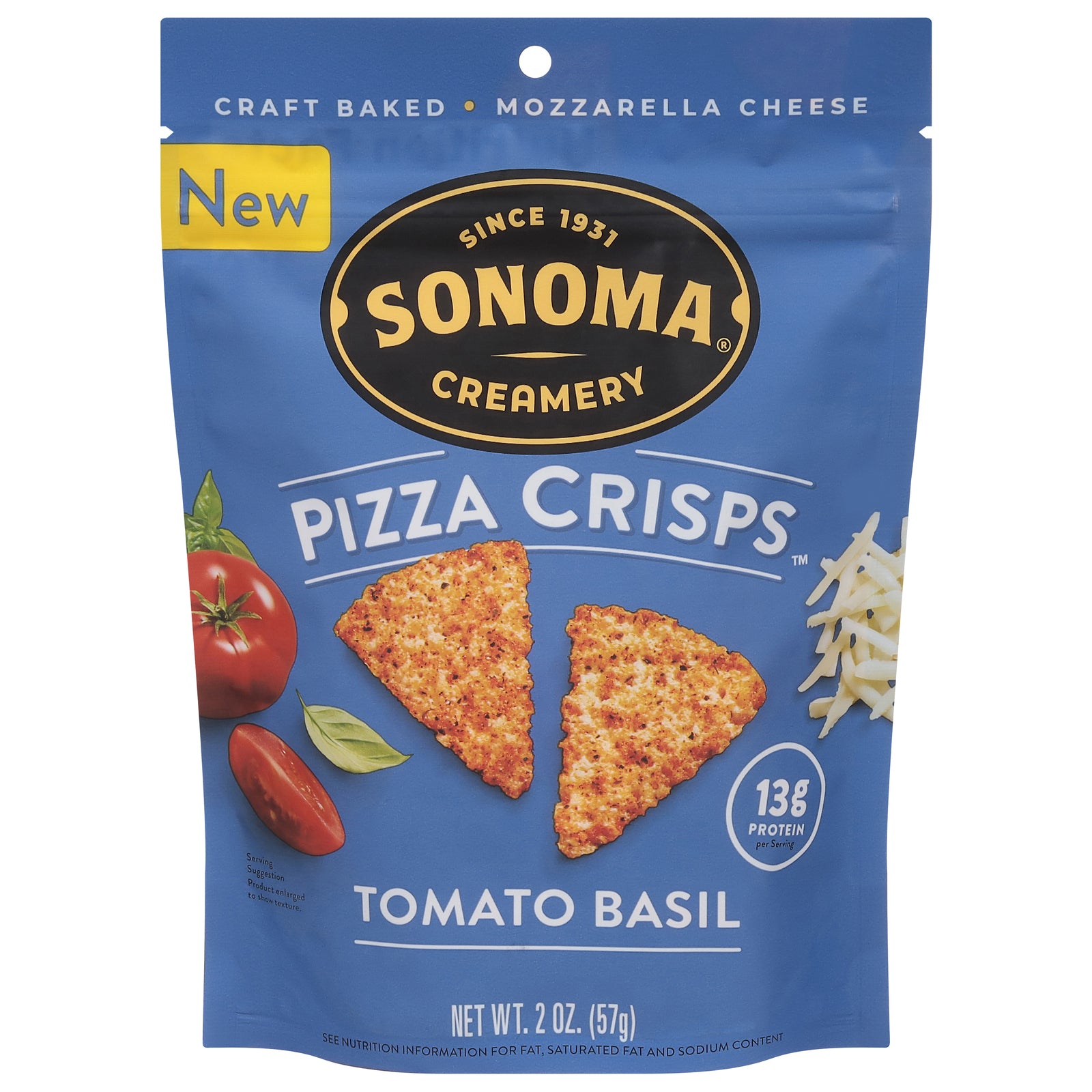 Sonoma Creamery - Crisps Pizza Tomato Basil - CS of 6-2 OZ