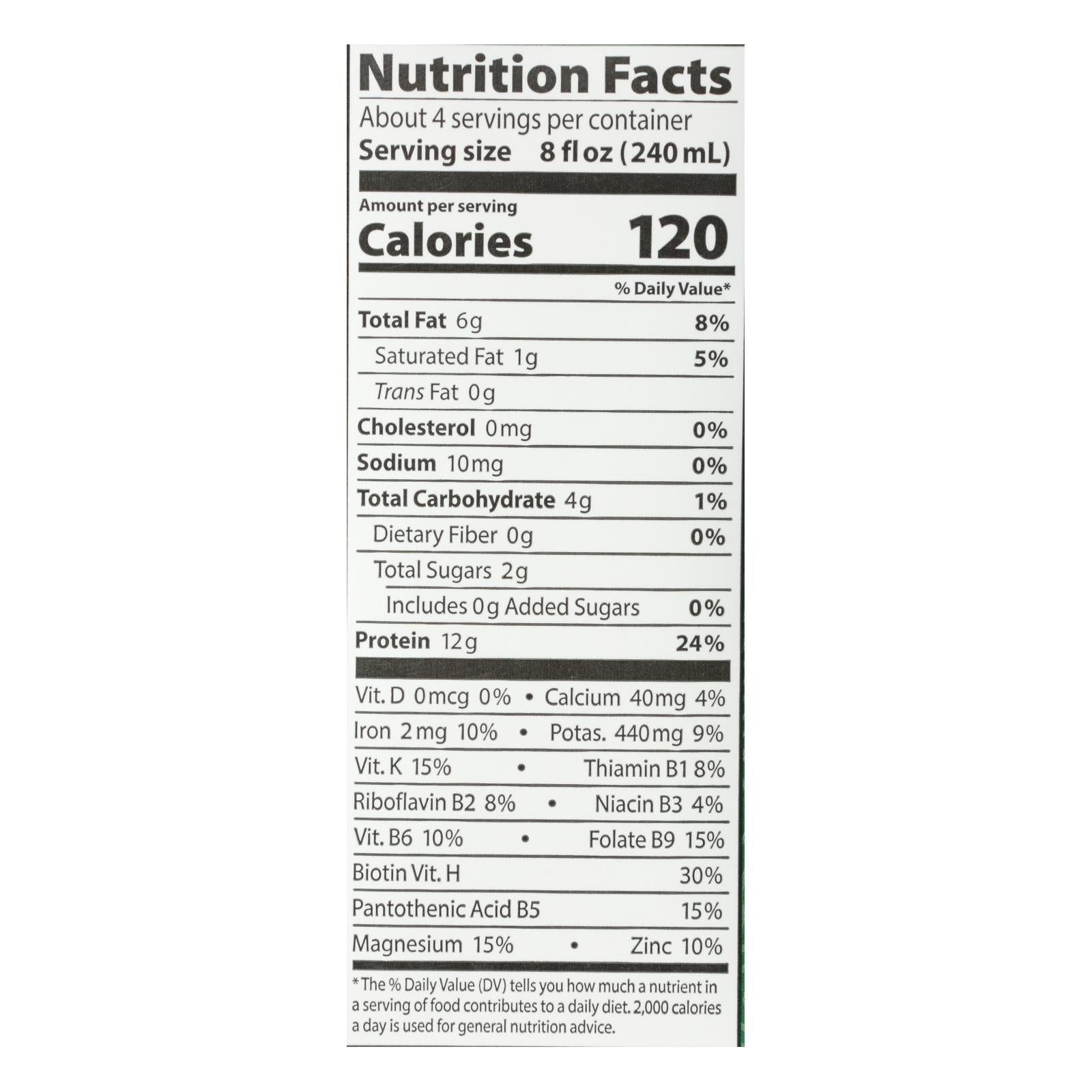 Eden Foods Organic Unsweetened Soymilk - Case Of 12 - 32 Fl Oz.