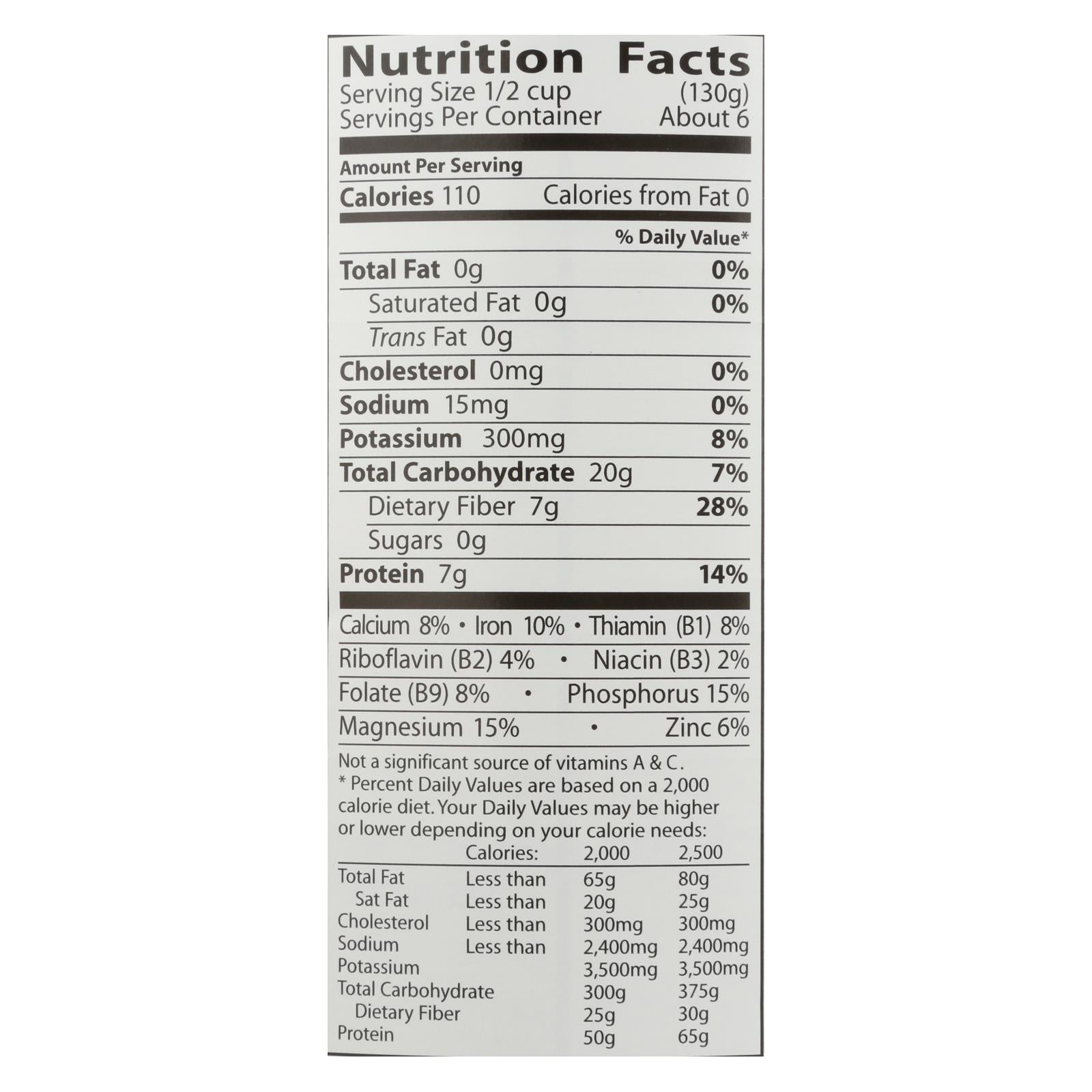 Eden No Salt Added Organic Navy Beans - Case of 12 - 29 OZ