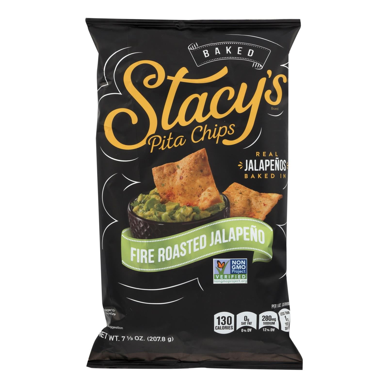 Stacy's Fire Roasted Jalapeno Pita Chips, 12 Pack, 7.33oz