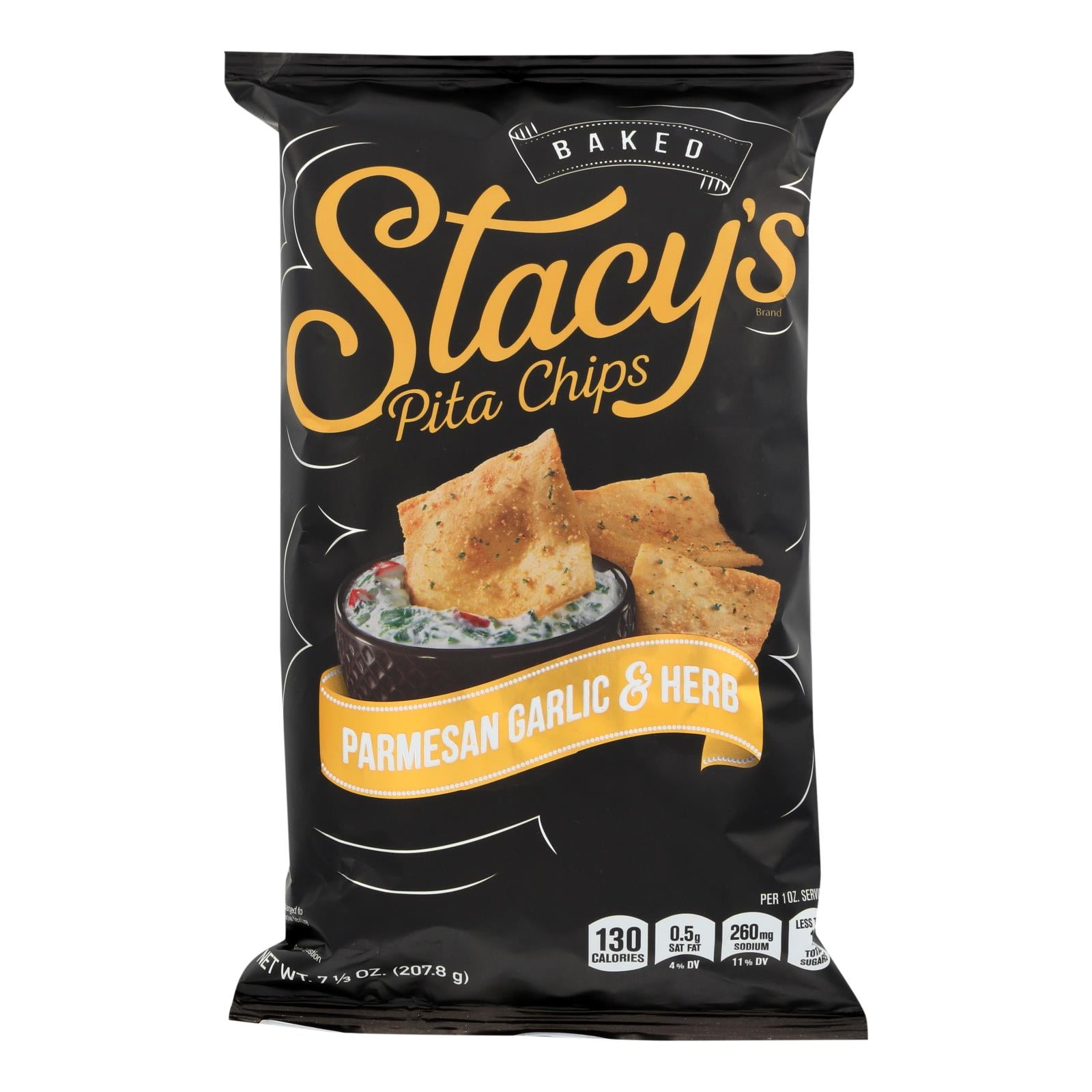 Stacy's Parmesan Garlic & Herb Pita Chips, 12 Pack, 7.33 oz