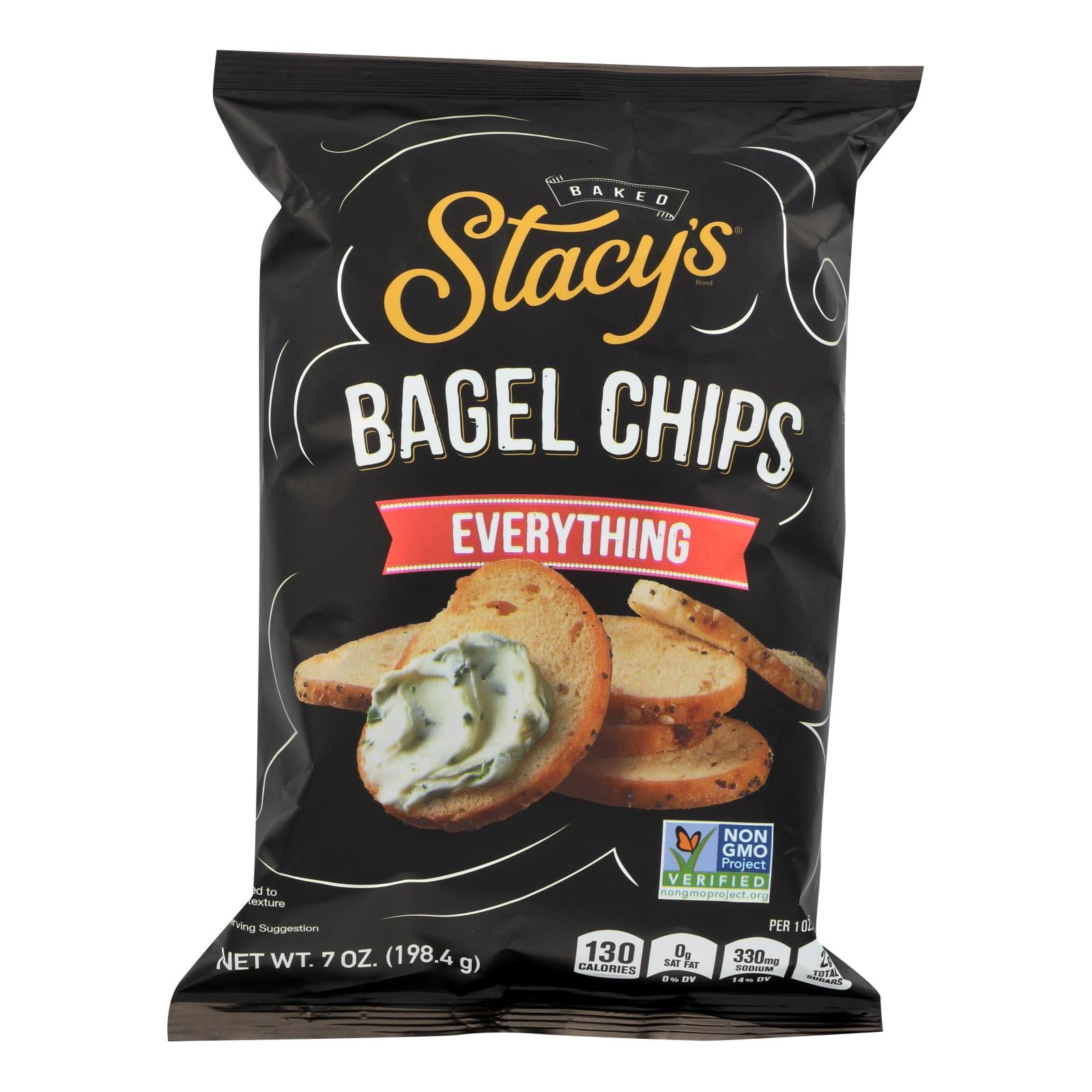 Stacy's Everything Bagel Pita Chips, 12-Pack, 7 Oz Bags
