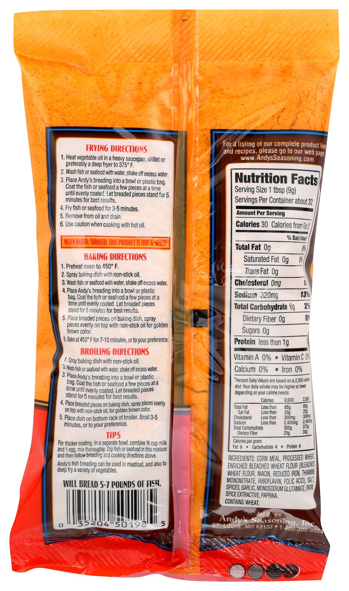 ANDYS BREADING FISH CAJUN - Case of 6