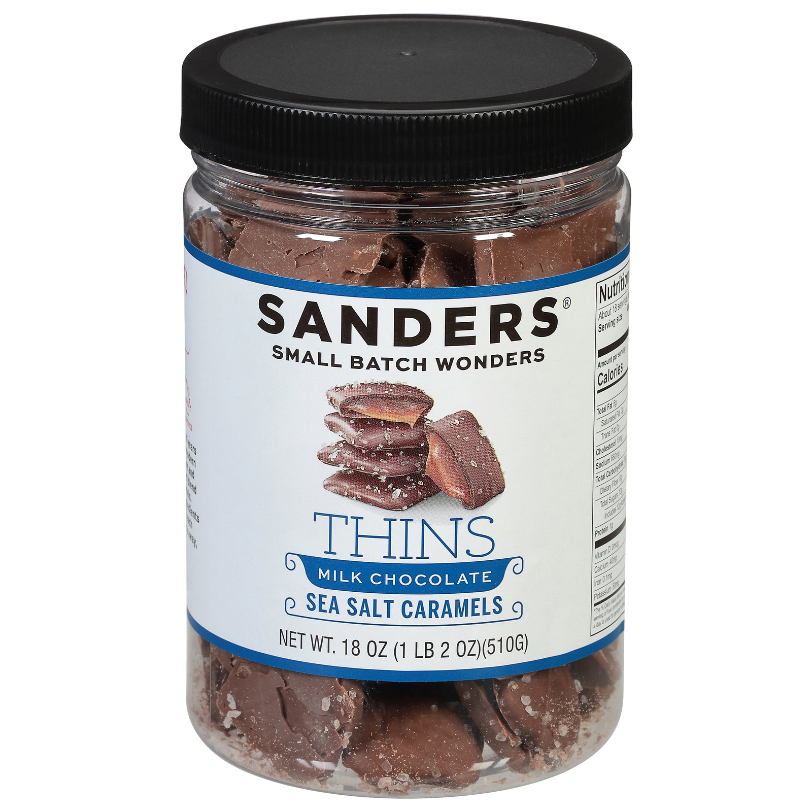 Sanders - Crmls Mlk Choc Ssalt Thns - CS of 6-18 OZ