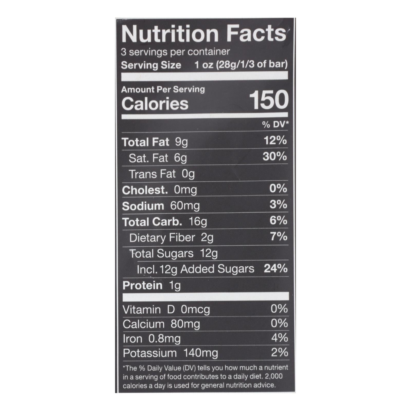 Endangered Species Chocolate Bar - Dark Chocolate - Caramel - Sea Salt - 3 oz - Case of 12