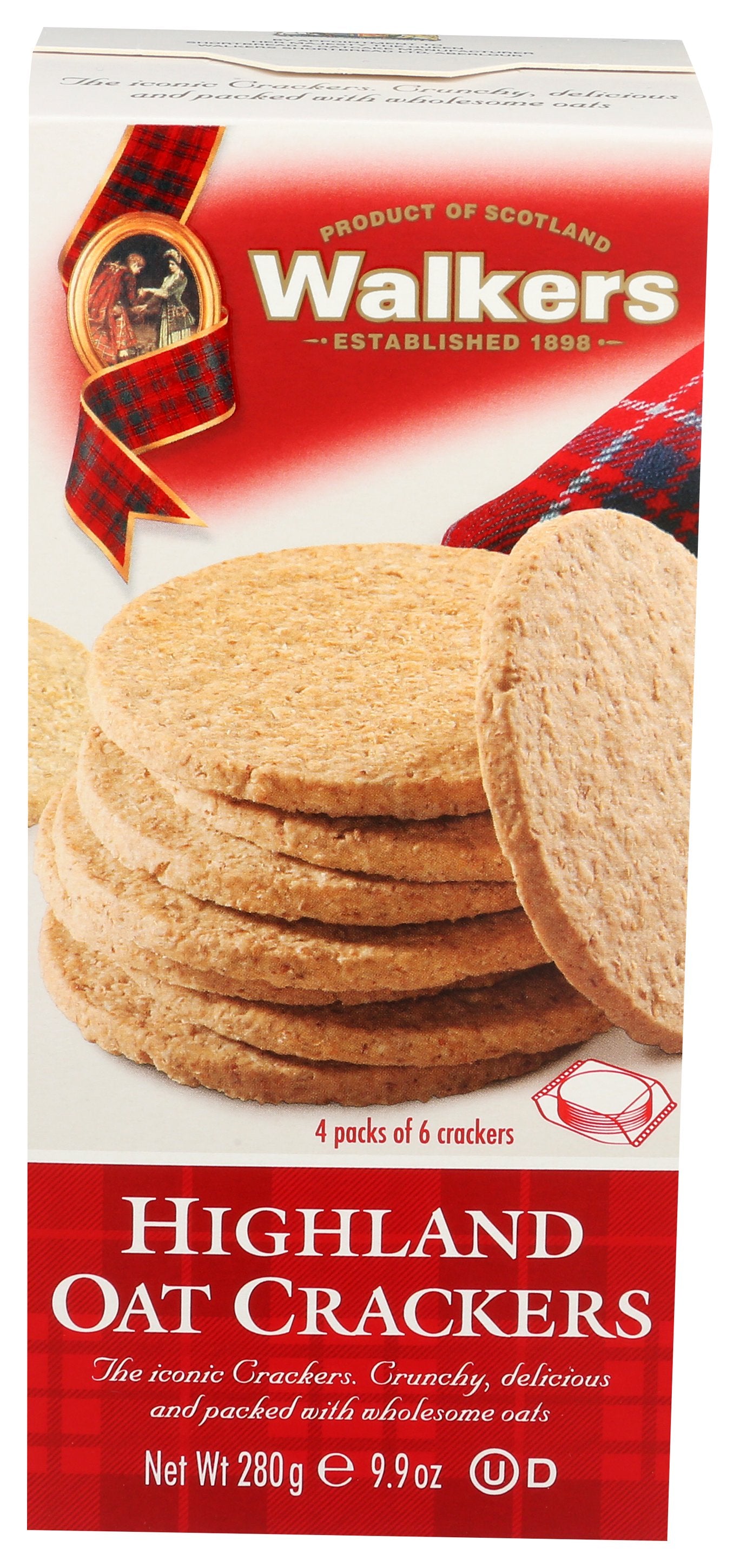 WALKERS CRACKER HIGHLAND OAT - Case of 6