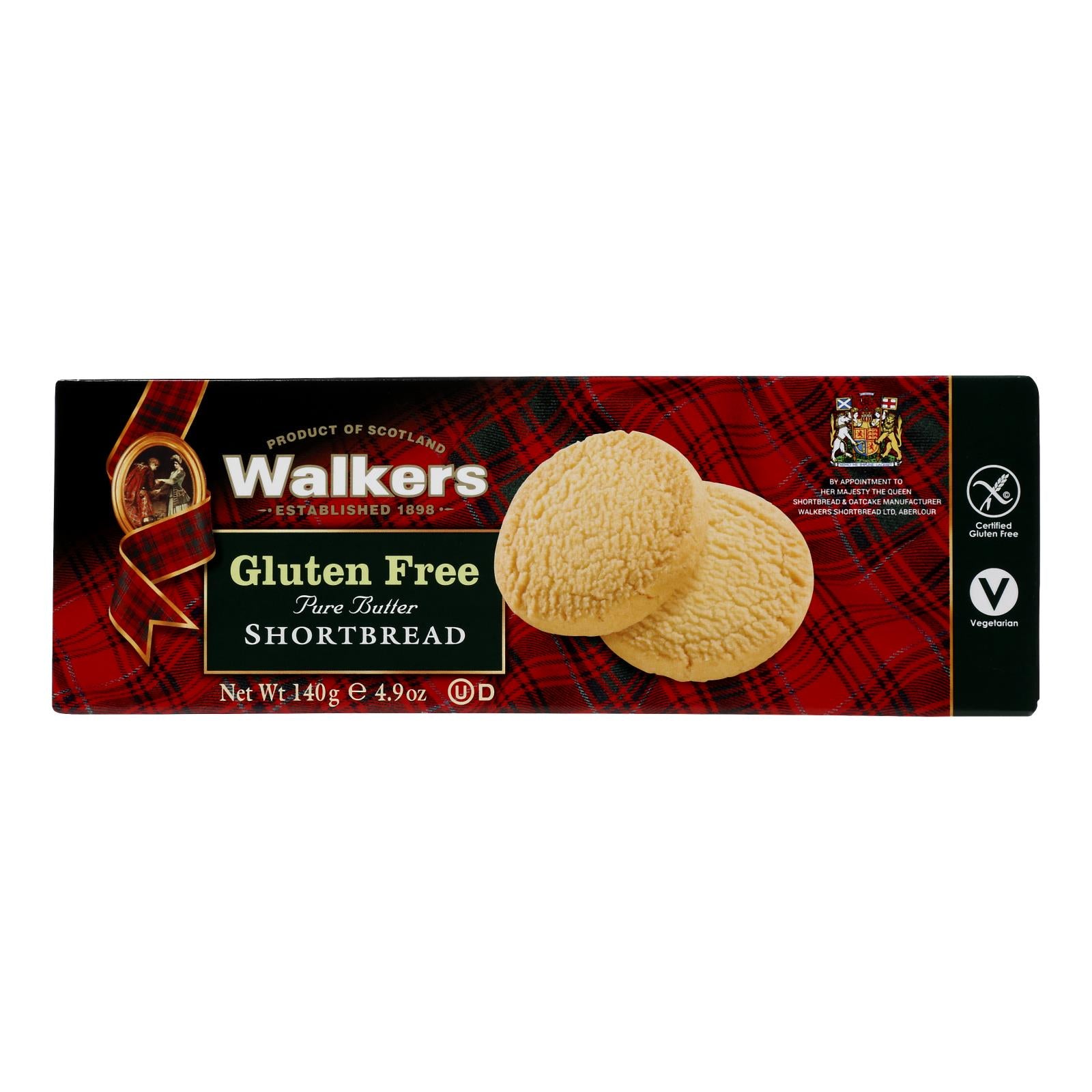Walkers Shortbread Short Bread Cookies - Round - Case Of 6 - 4.9 Oz.
