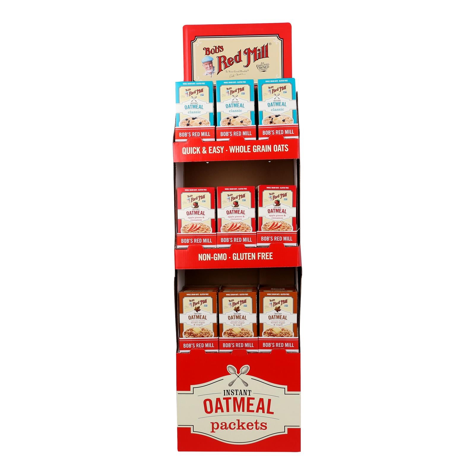Bob's Red Mill Gluten Free Instant Oatmeal 3 Flavors, 36-CT