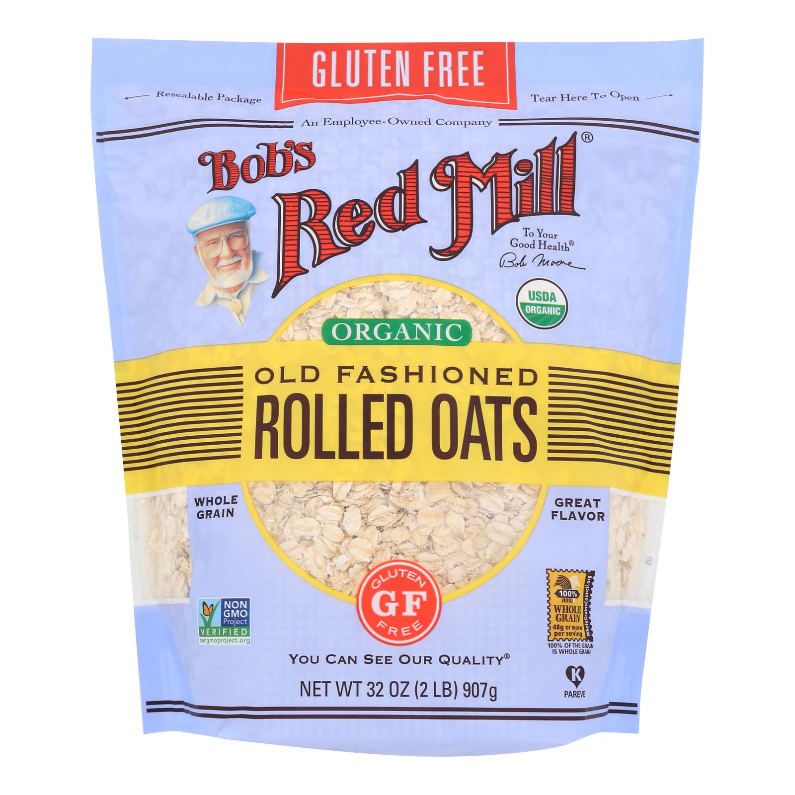 Bob's Red Mill Organic Gluten-Free Rolled Oats 4-Pack