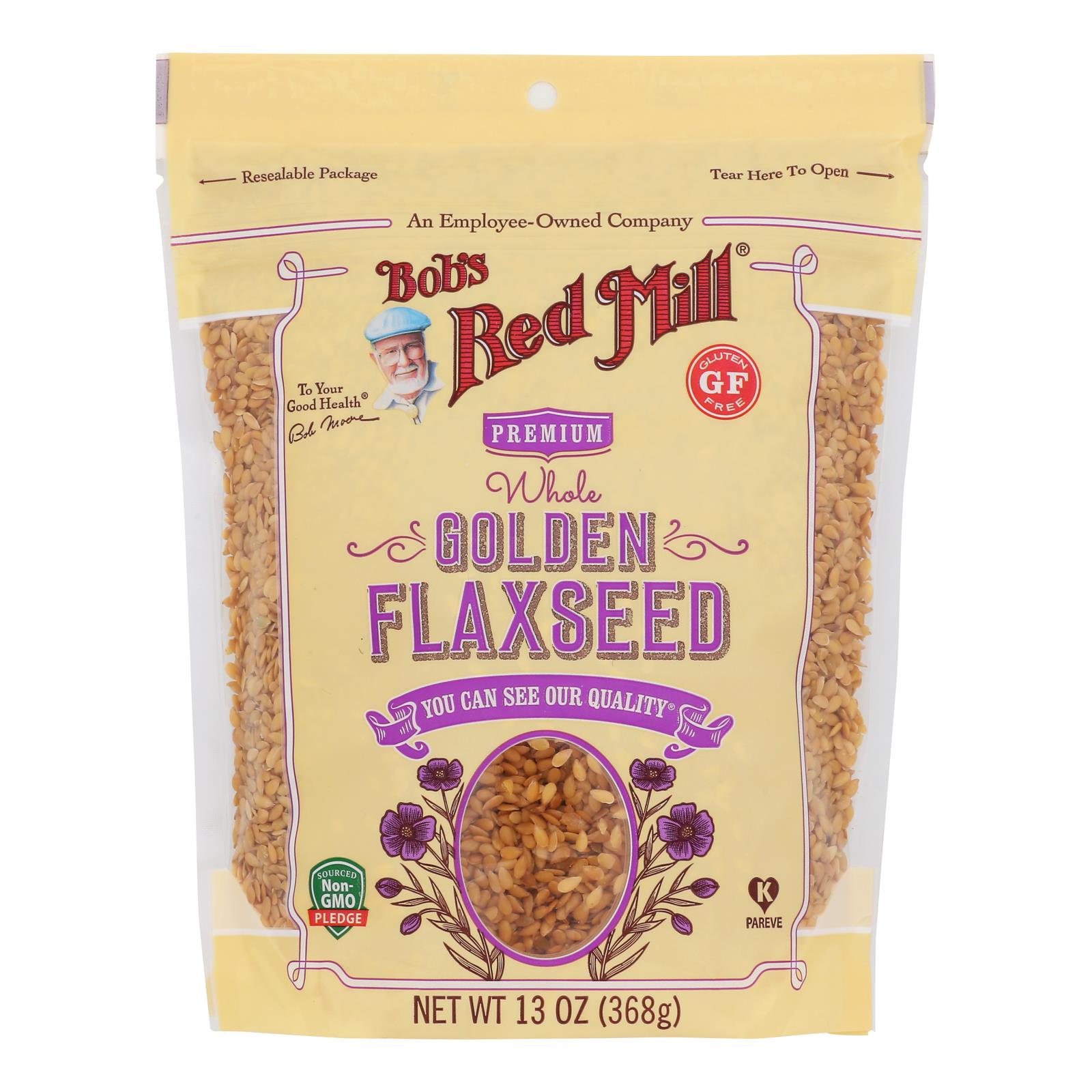 Bob's Red Mill Gluten-Free Golden Flaxseeds, 4-Pack 13oz