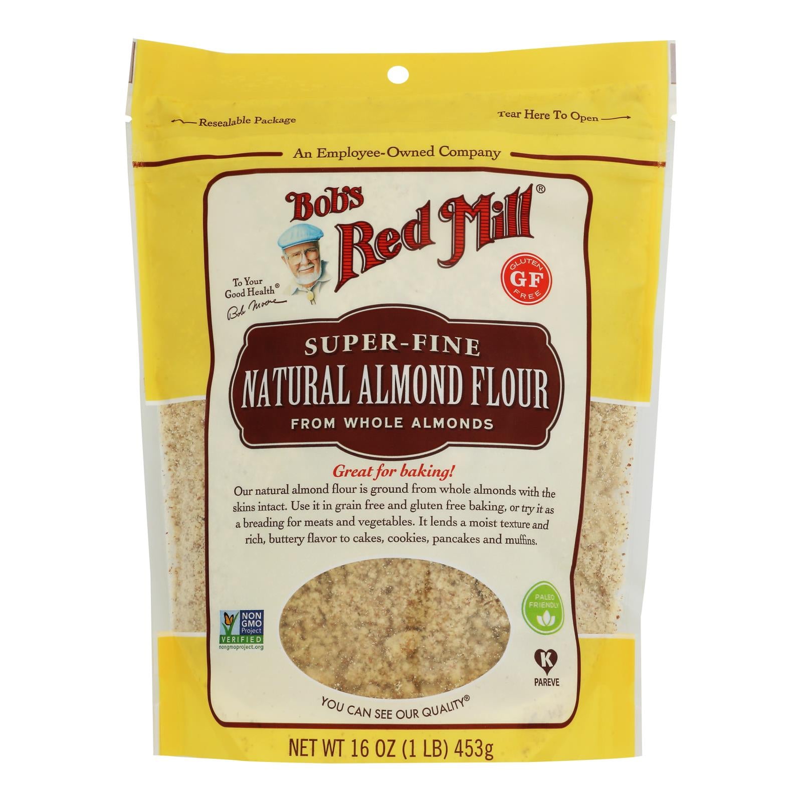 Bob's Red Mill Natural Almond Flour 16 oz, Case of 4