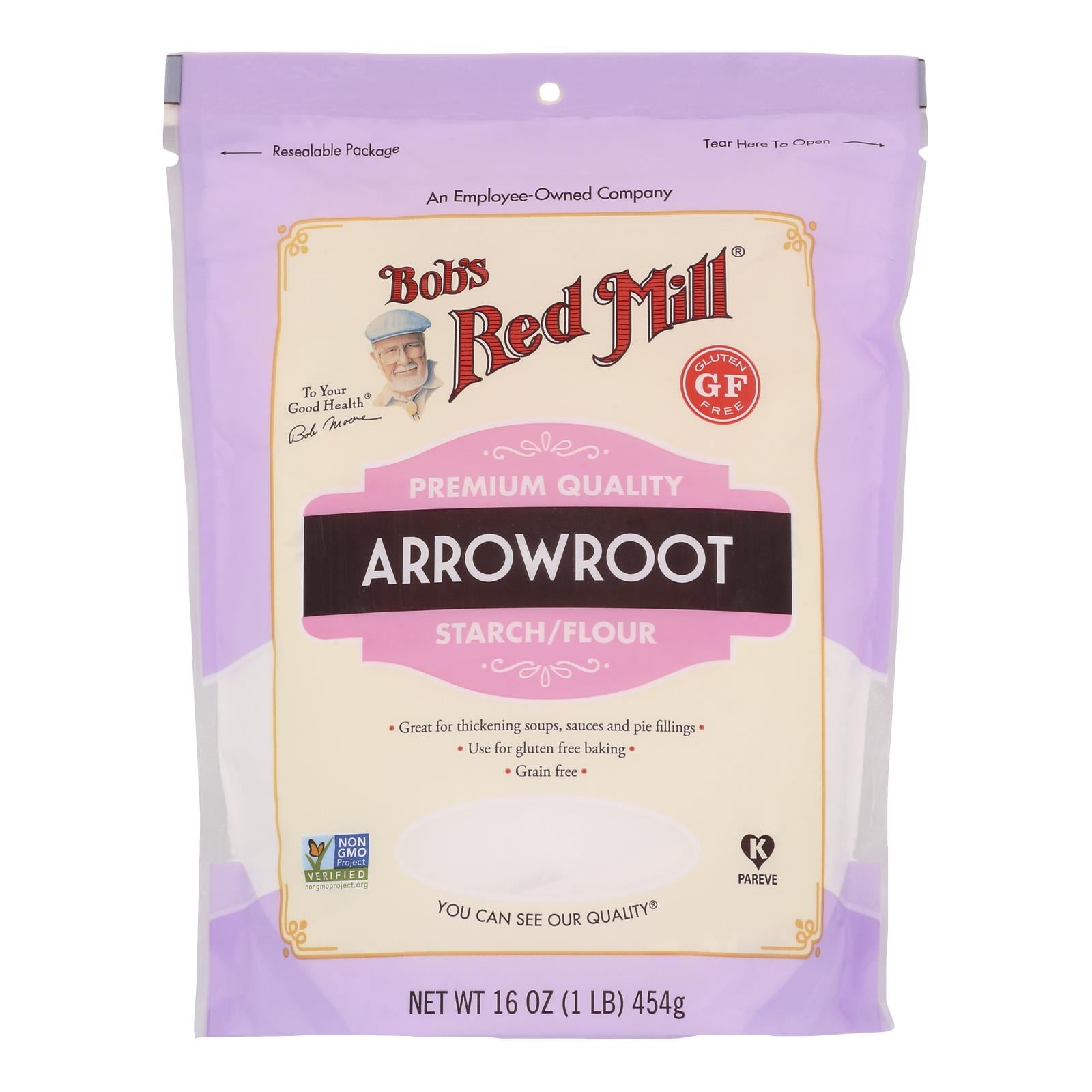 Bob's Red Mill - Arrowroot Starch - Case Of 4-16 Oz.