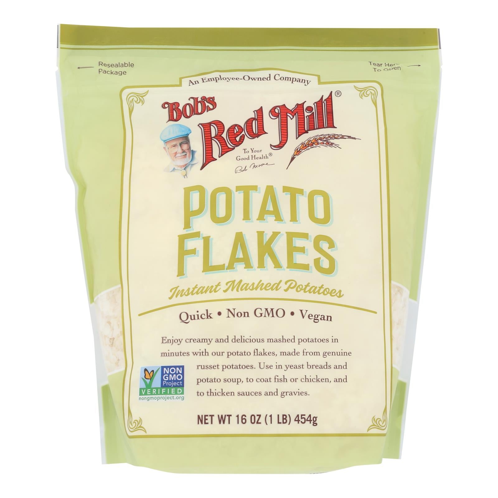 Bob's Red Mill Instant Creamy Mashed Potato Flakes, 4x16 Oz