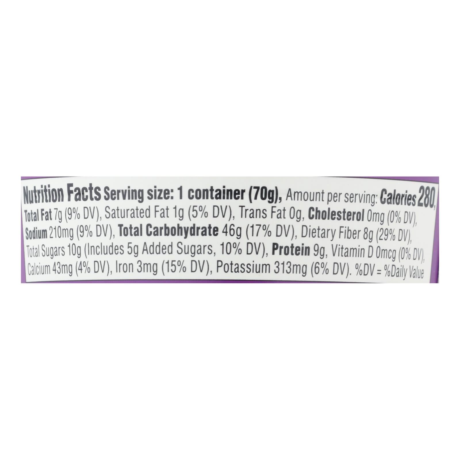 Bob's Red Mill Organic Fruit Seed Oatmeal Cup, GF, 12x2.47oz