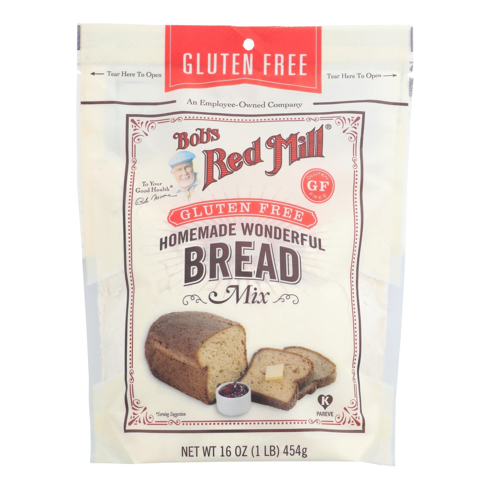 Bob's Red Mill Gluten-Free Bread Mix, 4-Pack, 16 oz Each