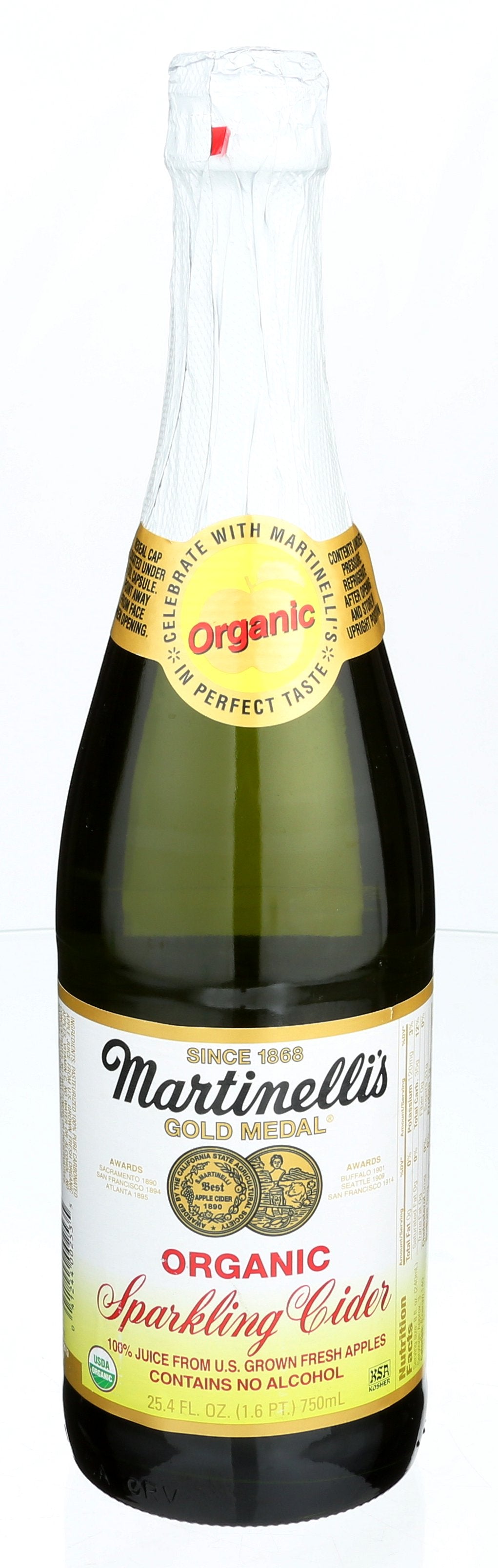 MARTINELLI JUICE SPRKLNG CIDER ORG - Case of 12