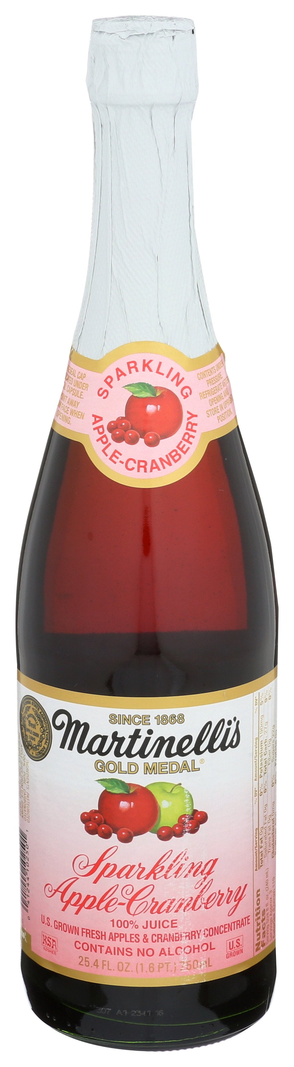 MARTINELLI JUICE SPRKLNG APPLE CRNBR - Case of 12