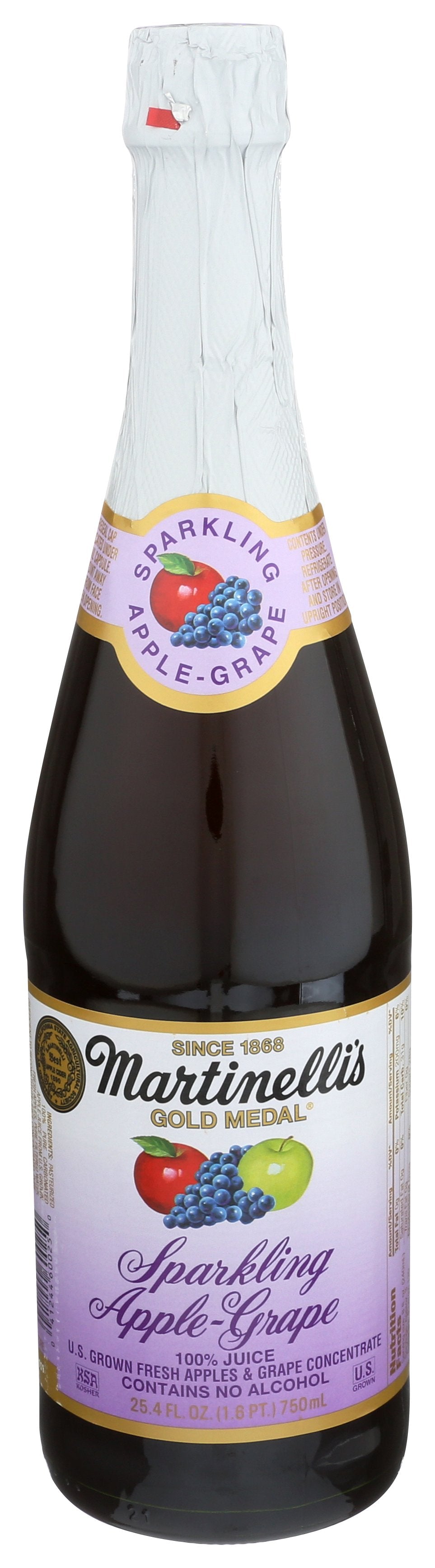 MARTINELLI JUICE SPRKLNG APPLE GRAPE - Case of 12