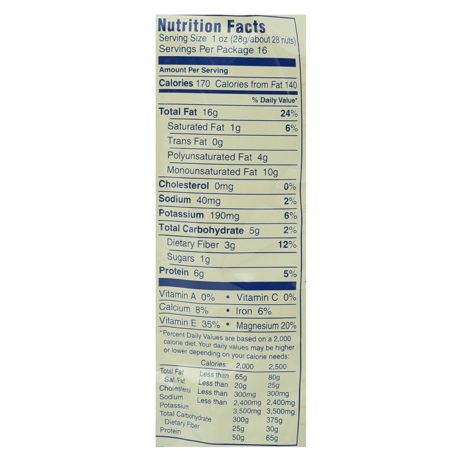 Blue Diamond Lightly Salted Low Sodium Almonds - Case Of 6 - 16 Oz