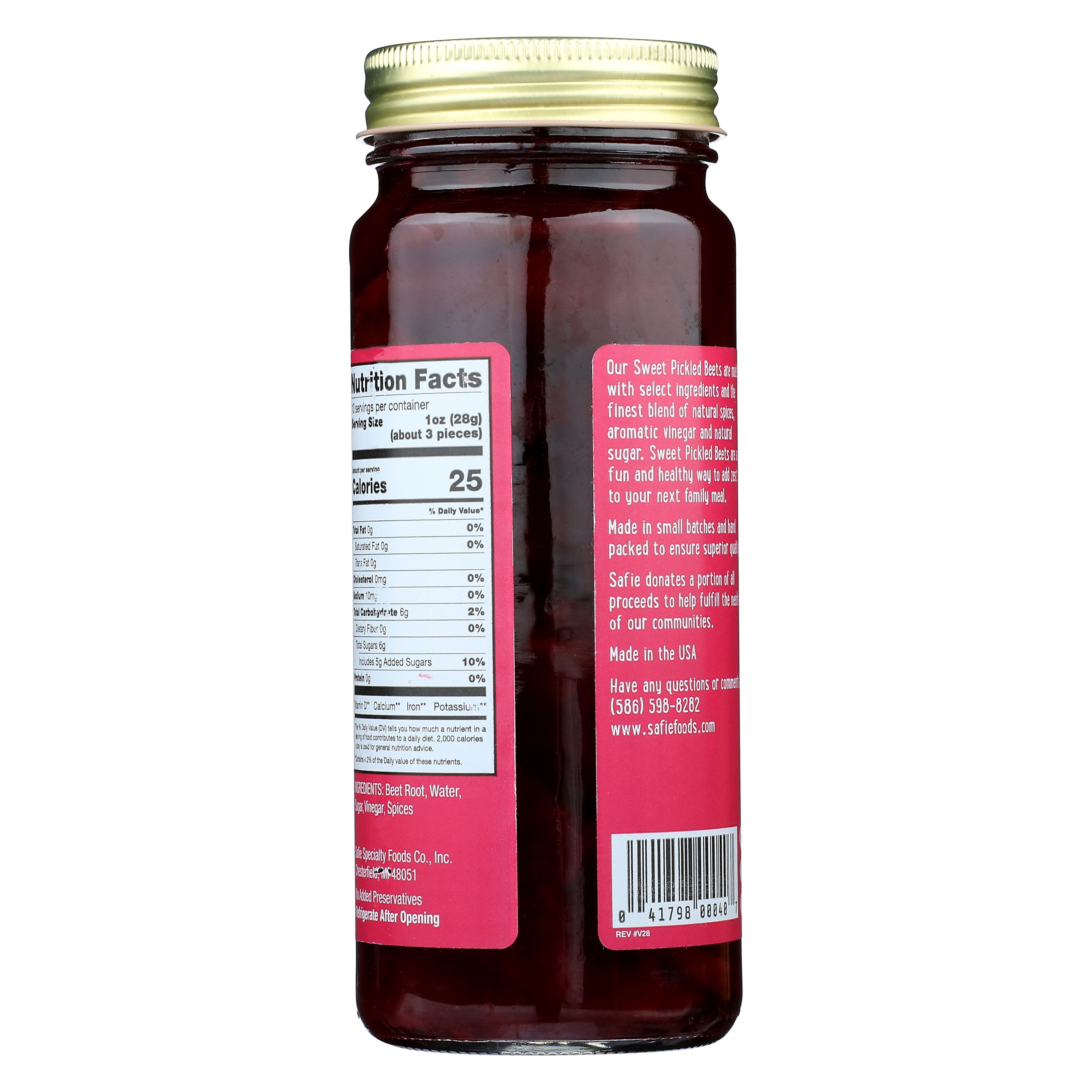 SAFIE BEETS SWEET PICKLED - Case of 6