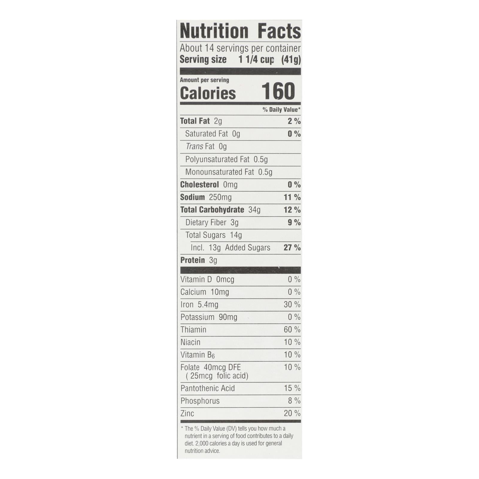 Mom's Best Naturals Honey Nuttoasty O?S - Case of 10 - 20 oz.