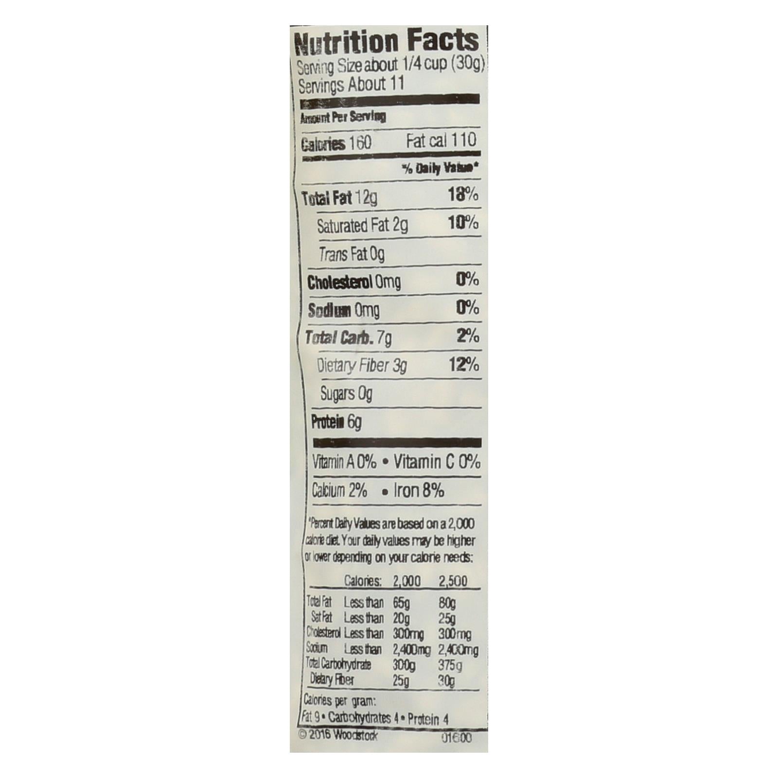 Woodstock Organic Unsalted Sunflower Seeds 8-Pack, 12 Oz