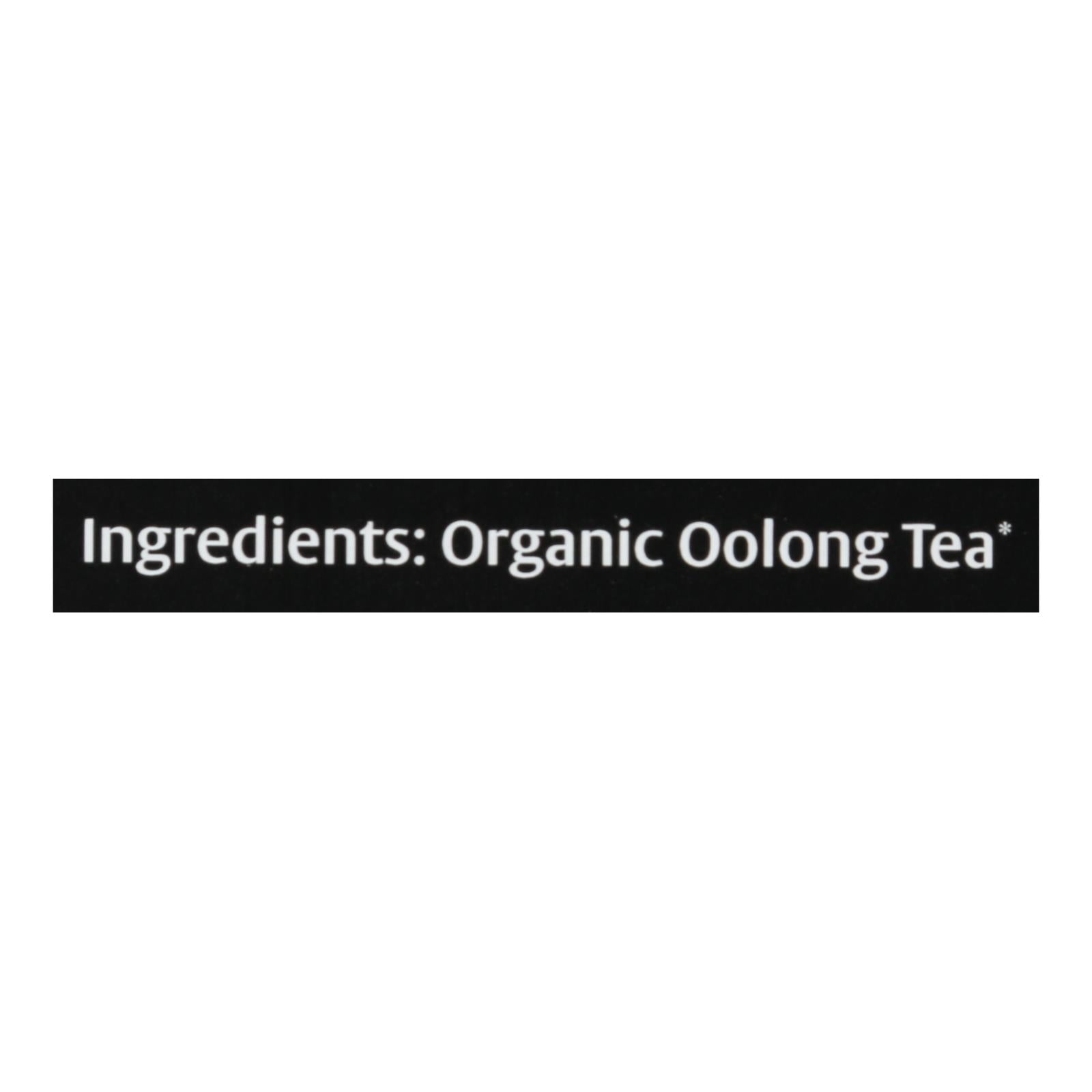 Choice Organic Teas Oolong Tea - 16 Tea Bags - Case Of 6