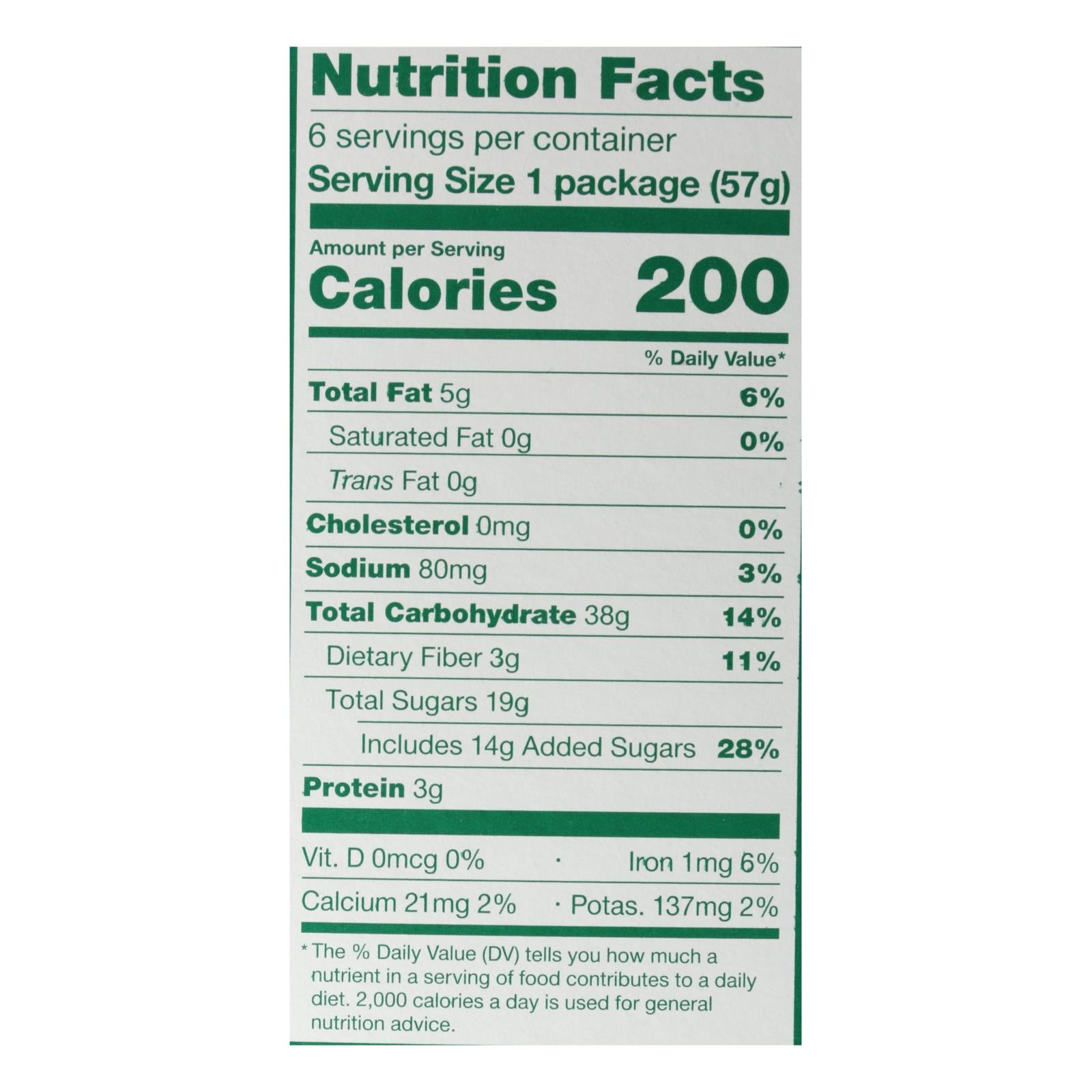Nature's Bakery Apple Cinnamon Fig Bars, 6-Pack, 2oz