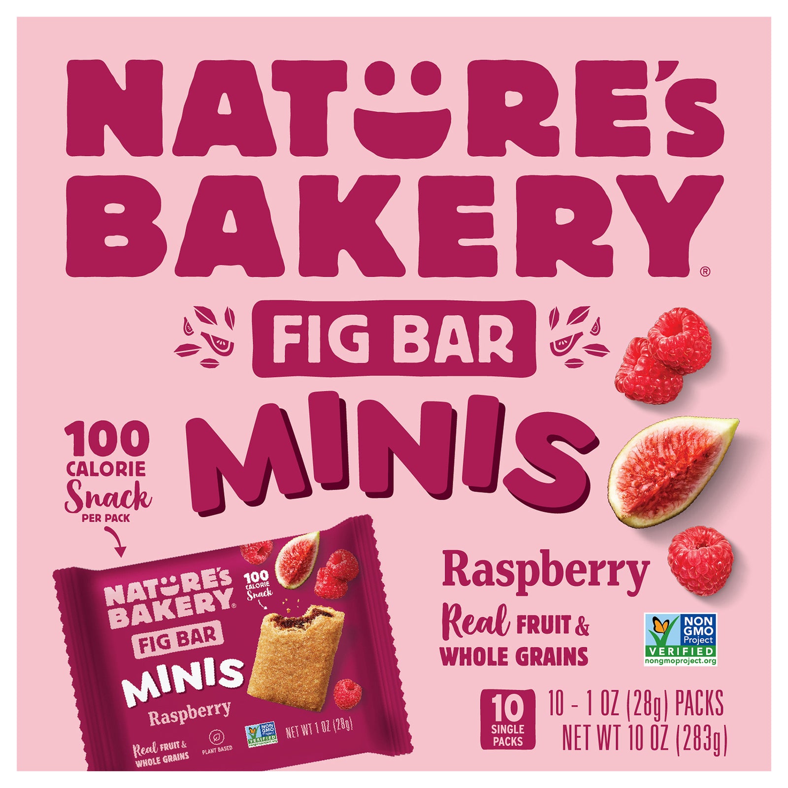 Nature's Bakery - Fig Bar Raspberry Mini - CS of 6-10 OZ