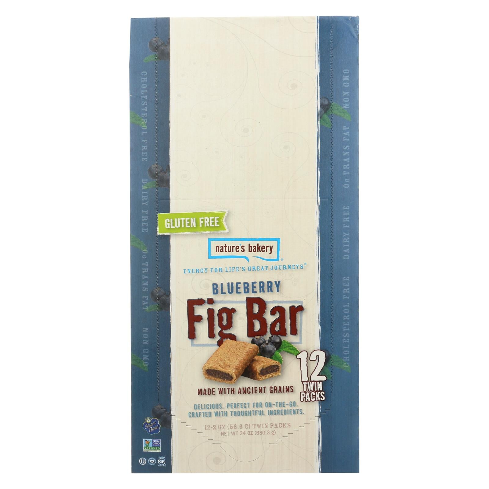 Nature's Bakery Gluten-Free Blueberry Fig Bars, 12-Pack