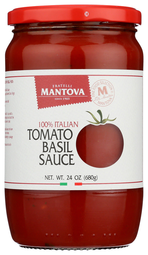Mantova Tomato Basil Sauce - Case of 6 - 24 OZ