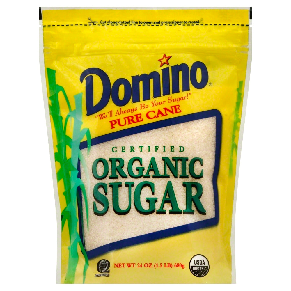 Domino Pure Cane Organic Sugar - Pack of 12 - 24 oz
