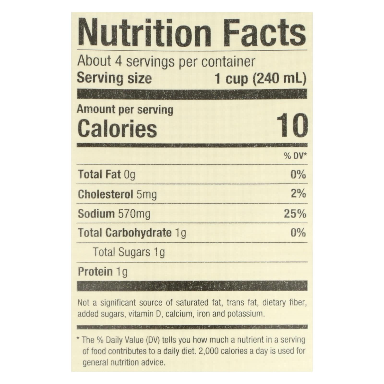Pacific Natural Foods Chicken Broth - Free Range - Case Of 12 - 32 Fl Oz.