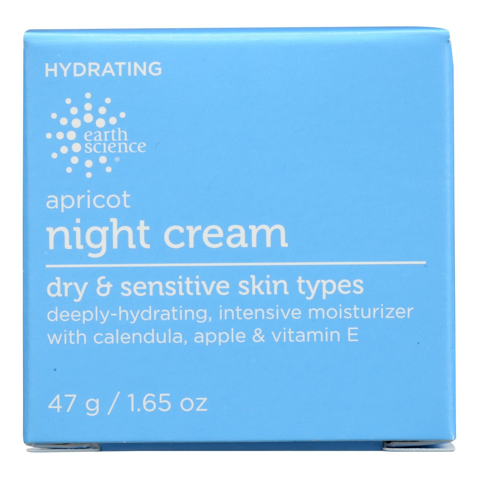 Earth Science Apricot Night Cream - 1.65 Oz