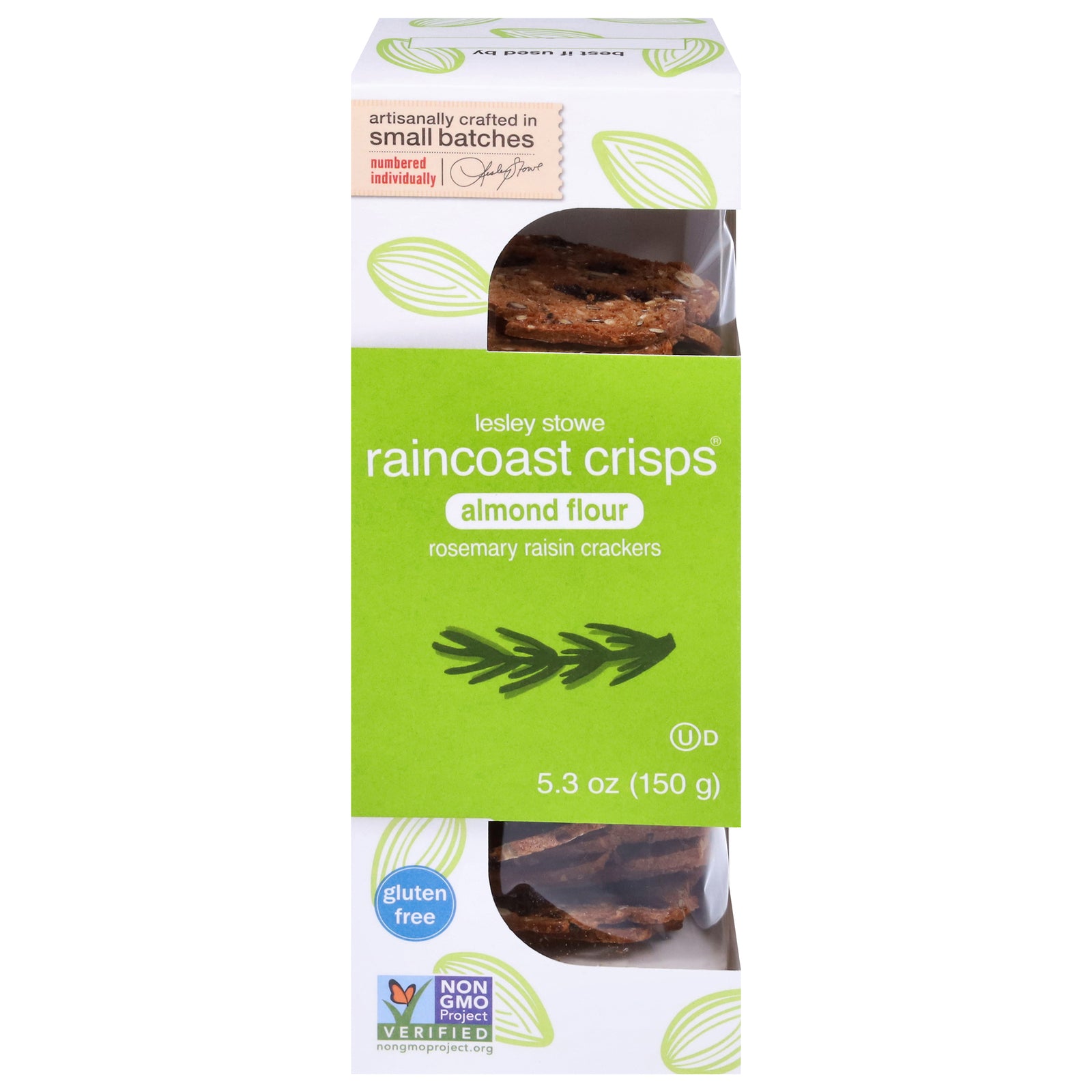 Lesley Stowe - Crisps Rosemary Raisin - CS of 12-5.3 OZ