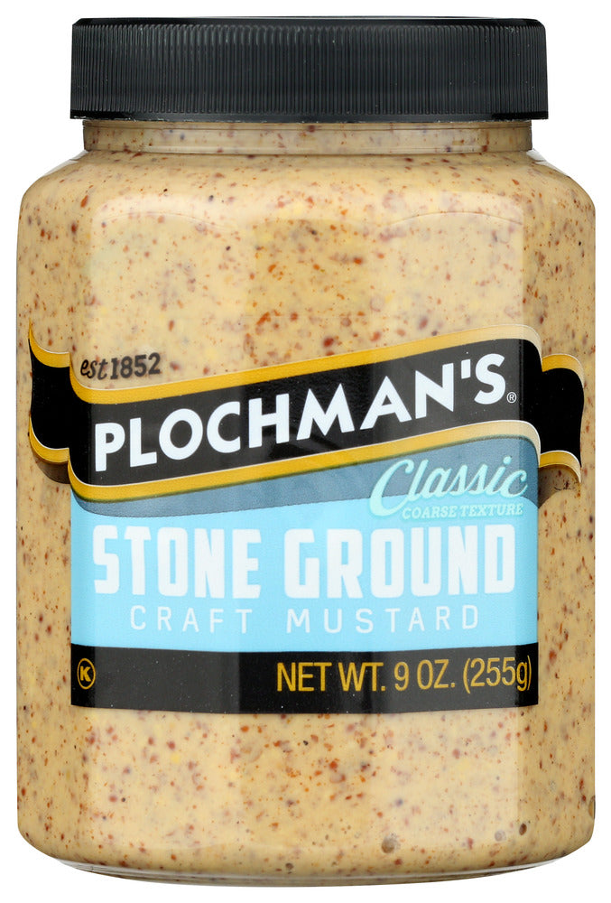 Plochman’s Stone Ground Mustard - Case of 12 - 9 oz