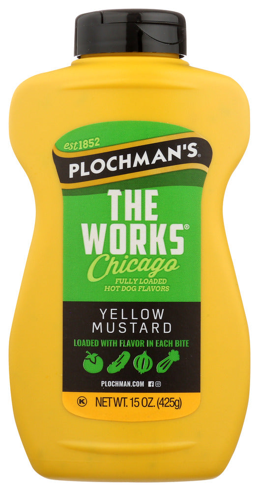 Plochman’s Yellow Mustard The Works - Case of 12 - 15 oz
