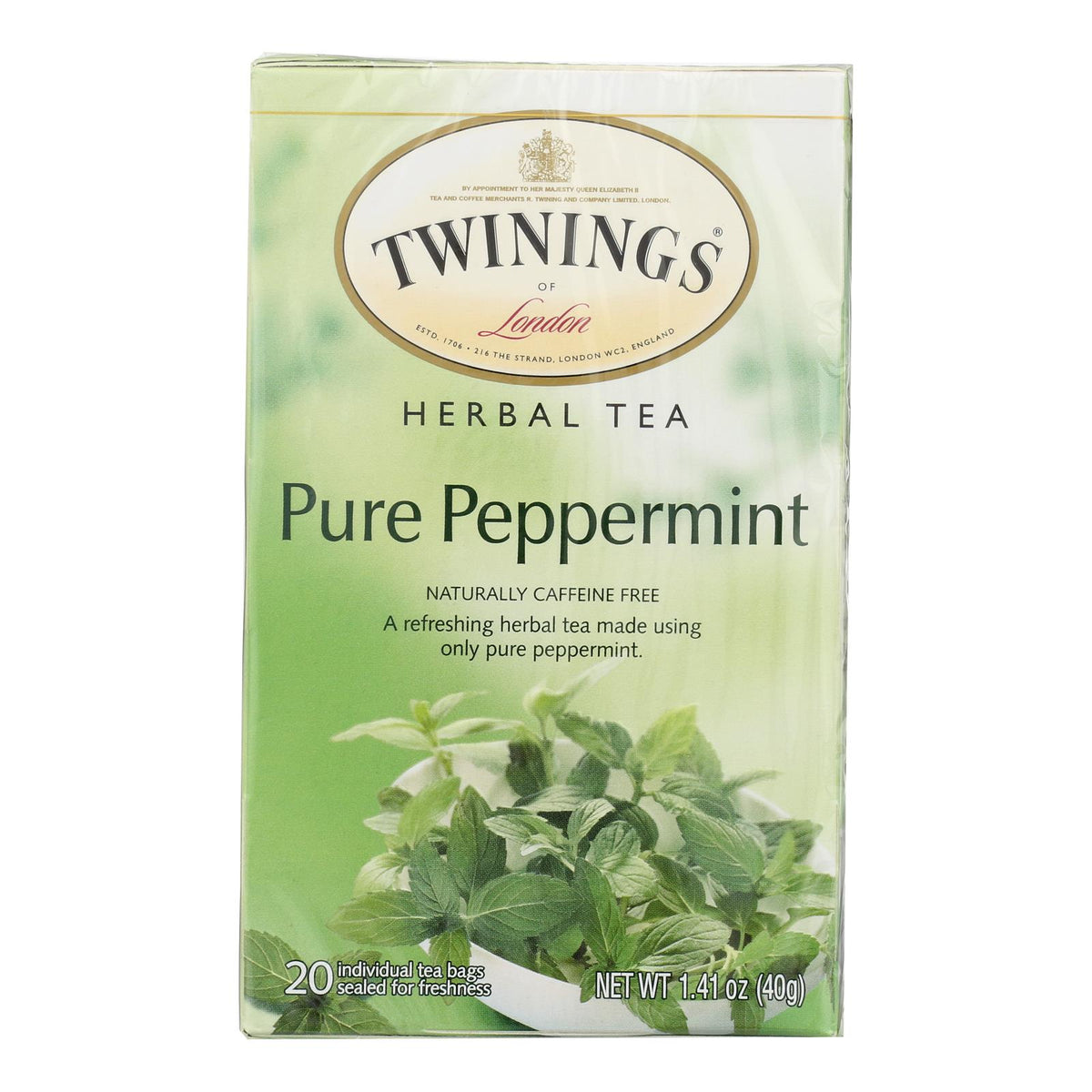 Twinings Tea Jacksons Of Piccadilly Tea - Pure Peppermint - Case Of 6 - 20 Bags