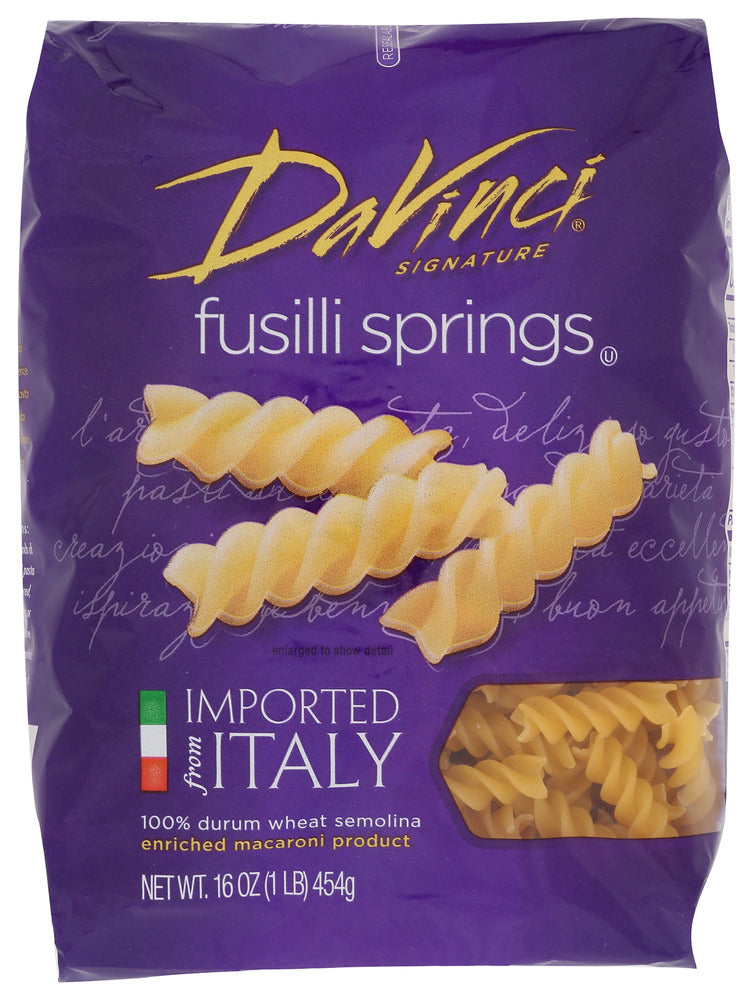 DaVinci Pasta Fusilli Springs - Case of 12 - 16 oz