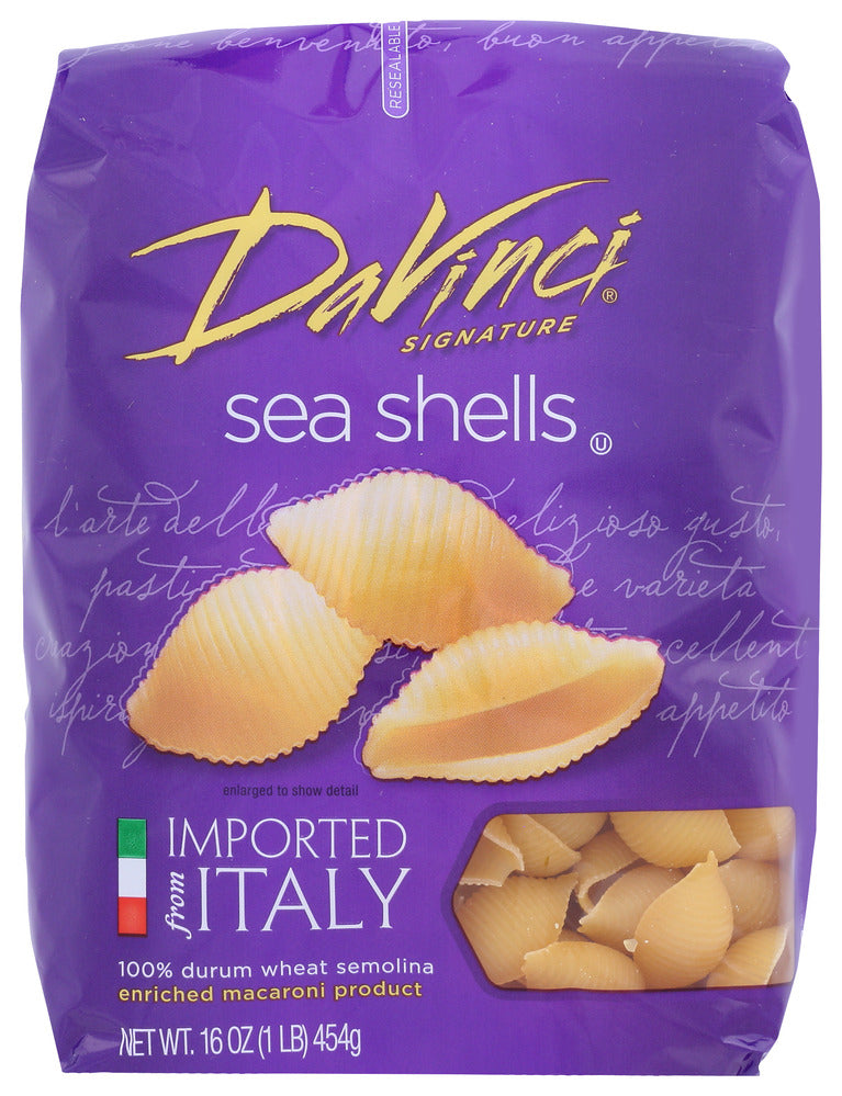 DaVinci Pasta Sea Shells - Case of 12 - 16 oz