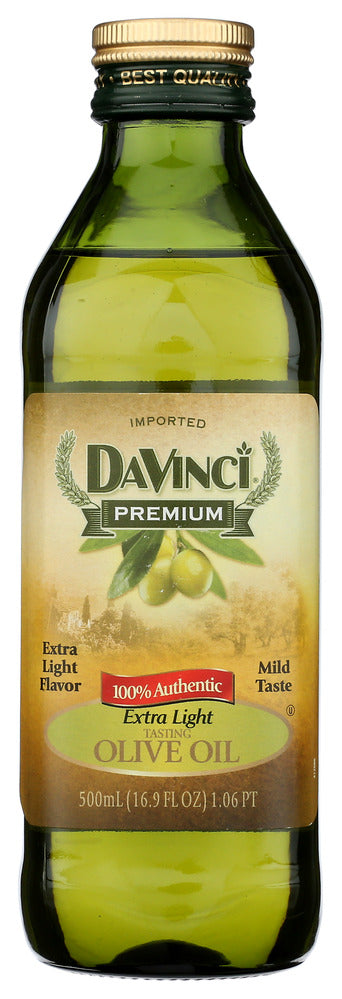 DaVinci Oil Olive Extra Lite 100% Authentic - Case of 12 - 16.9 oz