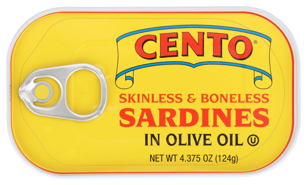 Cento Skinless & Boneless Sardines - Case of 25 - 4.37 oz