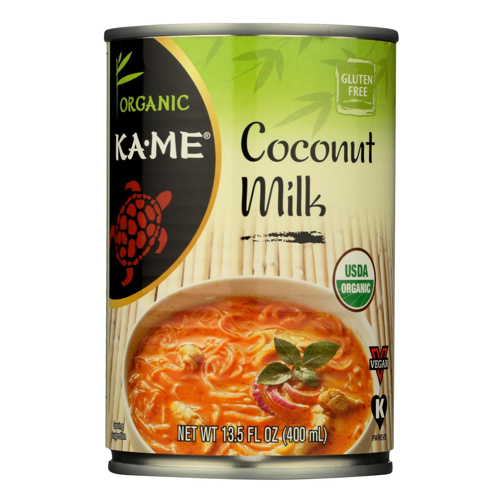 Ka-Me Organic Coconut Milk - Case of 12 - 13.5 FZ
